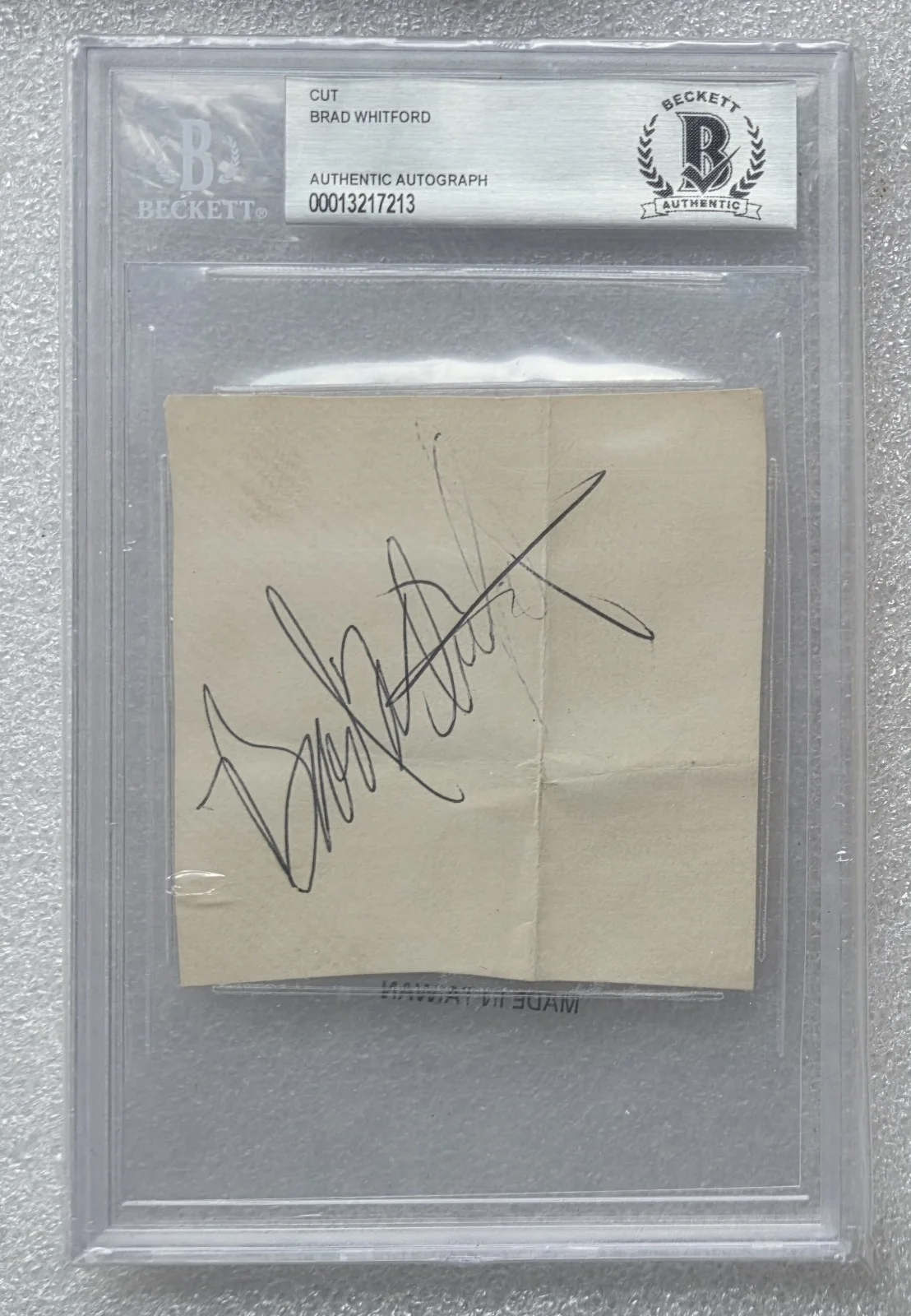BRAD WHITFORD BAS BECKETT COA SIGNED SLABBED AUTOGRAPHED AEROSMITH BAND RR HOF, image 4