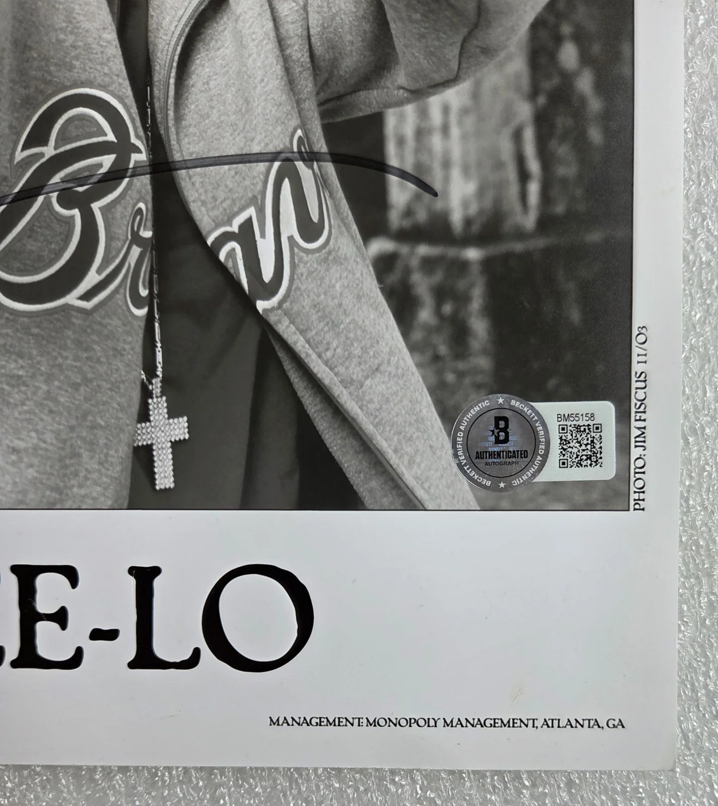 CEE-LO GREEN BAS BECKETT COA SIGNED AUTHENTIC AUTOGRAPHED CEELO SINGER MUSIC, image 3