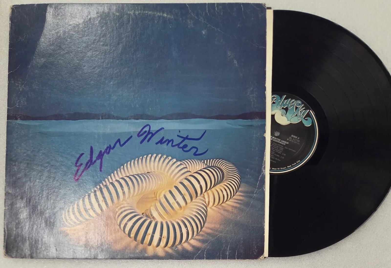 EDGAR WINTER GROUP SIGNED RECORD JSA AUTHENTICATION CERTIFIED COA MUSIC ALBUM, image 2