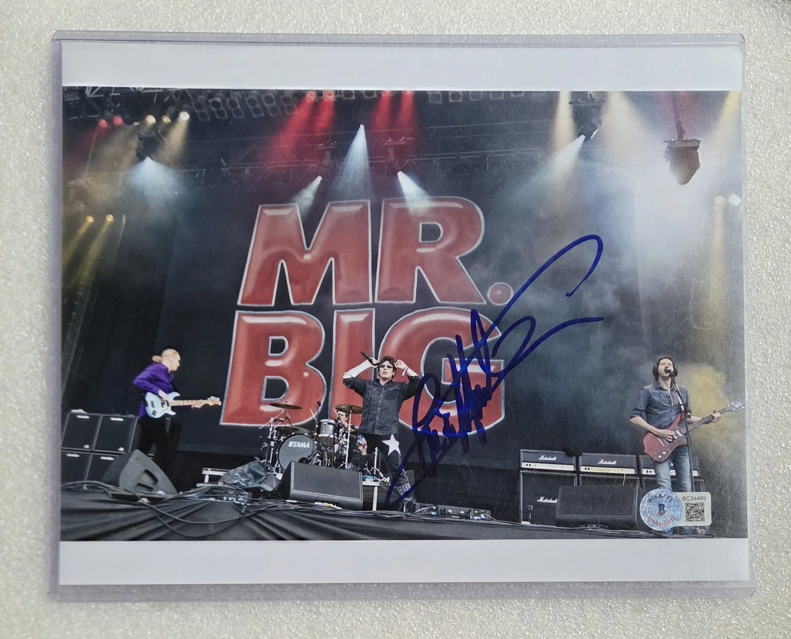 ERIC MARTIN SIGNED 8X10 PHOTO MR. BIG BAND AUTOGRAPHED ROCK MUSIC SINGER, изображение 2