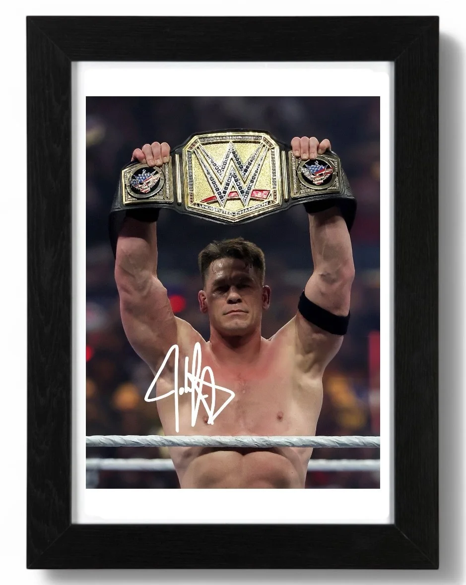 John Cena Signed Autograph 6X4 PHOTO Pre Print Wrestling / WWE, image 2