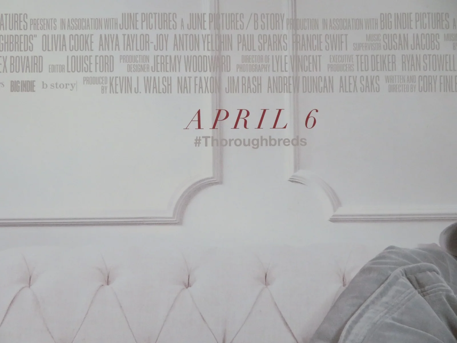 Thoroughbreds UK Quad Rolled Poster Anya Taylor-Joy Olivia Cooke A. Yelchin 2017, image 2