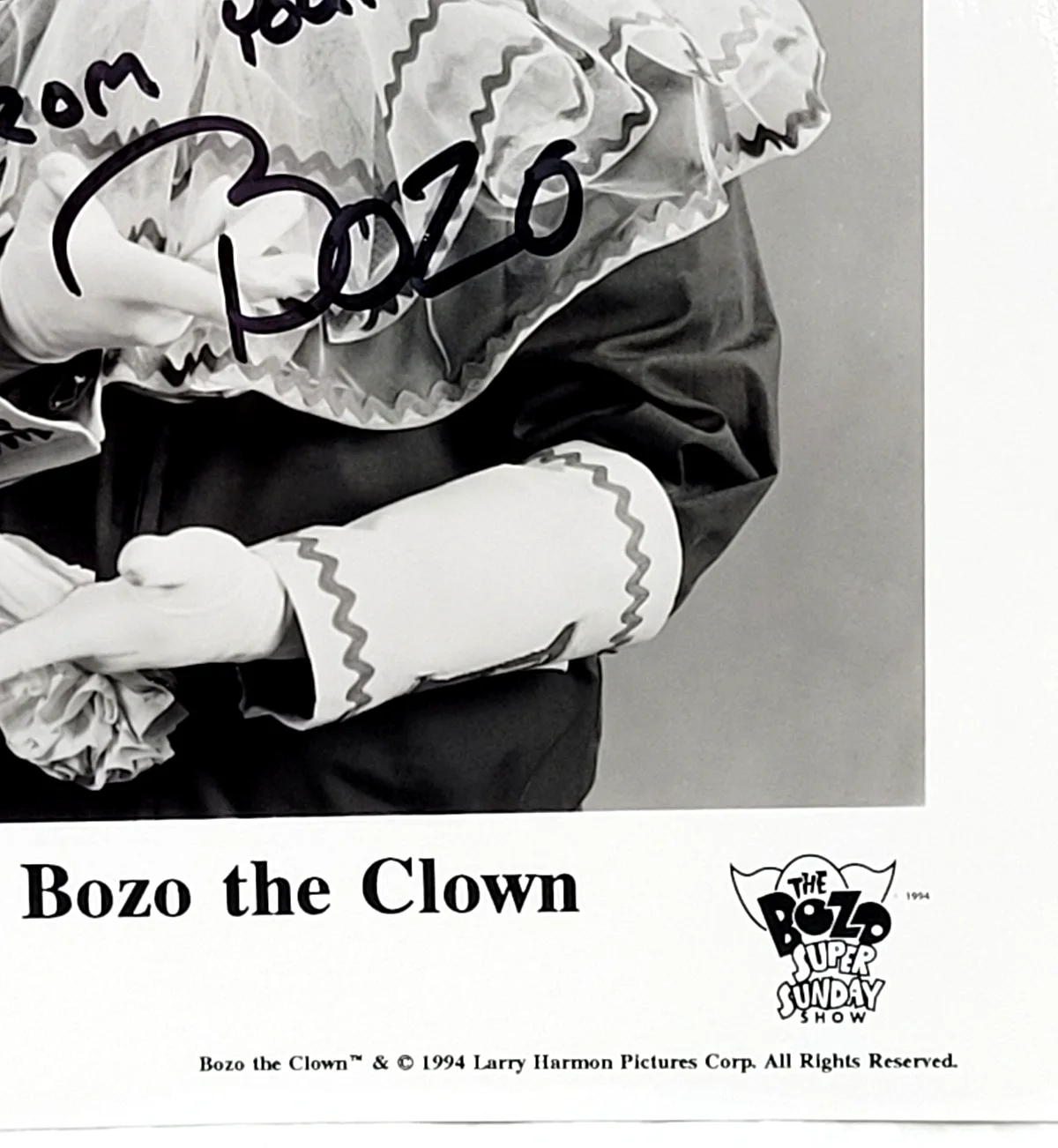 Joey D'Auria — JOEY D'AURIA SIGNED 8X10 PHOTO INSCRIBED "1984-2001" BOZO THE CLOWN - COA, изображение 3