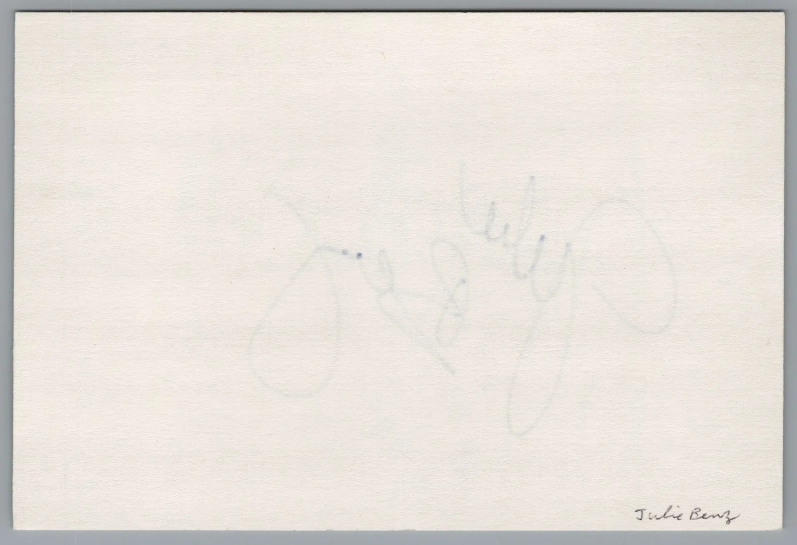 Julie Benz — Julie Benz Signed 4x6 Index Card Dexter Autographed, image 2