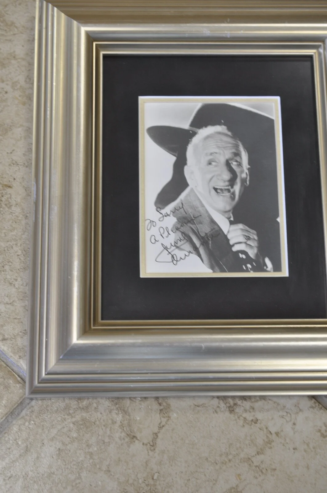 Jimmy Durante — Vintage Jimmy Durante Signed Autographed Picture Framed Photo 15 X 13, изображение 5