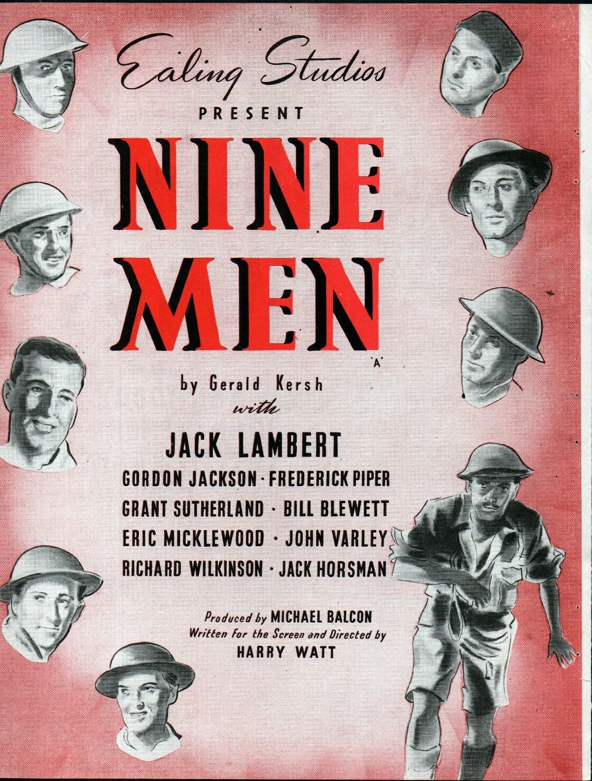 SHIPS WITH WINGS 1946 Ann Todd NINE MEN Jack Lambert EALING TRADE ADVERT, изображение 2