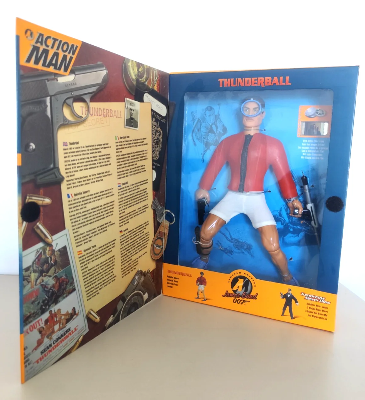 Action Man James Bond 007 Thunderball Figure Boxed Film Cell Sean Connery Hasbro, изображение 3