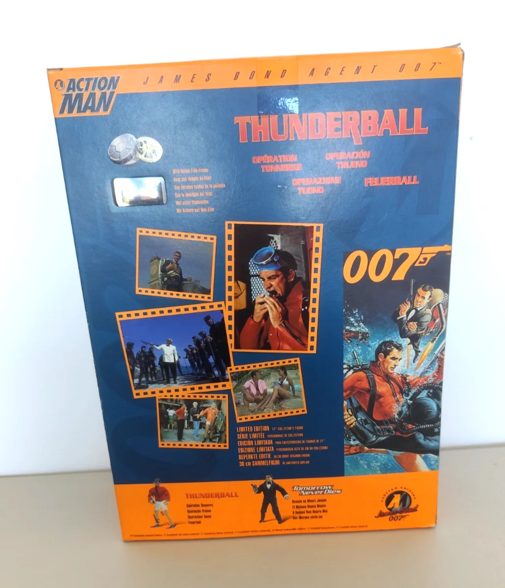 Action Man James Bond 007 Thunderball Figure Boxed Film Cell Sean Connery Hasbro, изображение 4