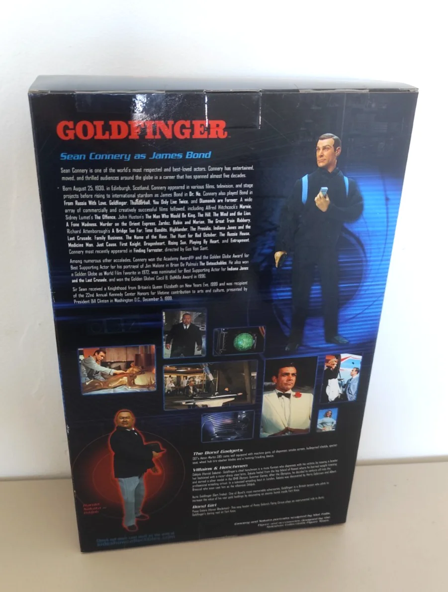 Sideshow James Bond 007 Sean Connery Goldfinger 12” Figure Sealed MIB Boxed, изображение 3