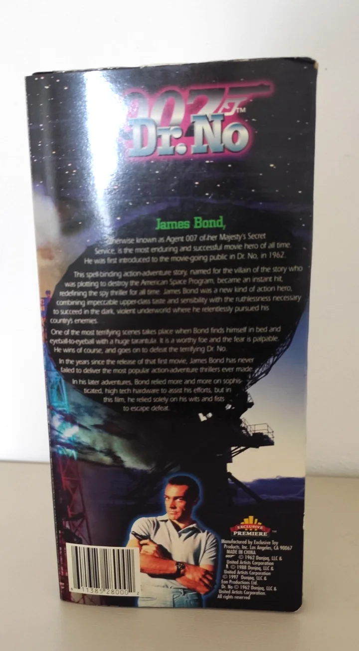 James Bond 007 Dr No Sean Connery Figure Doll Boxed Exclusive Premiere 1997, изображение 3