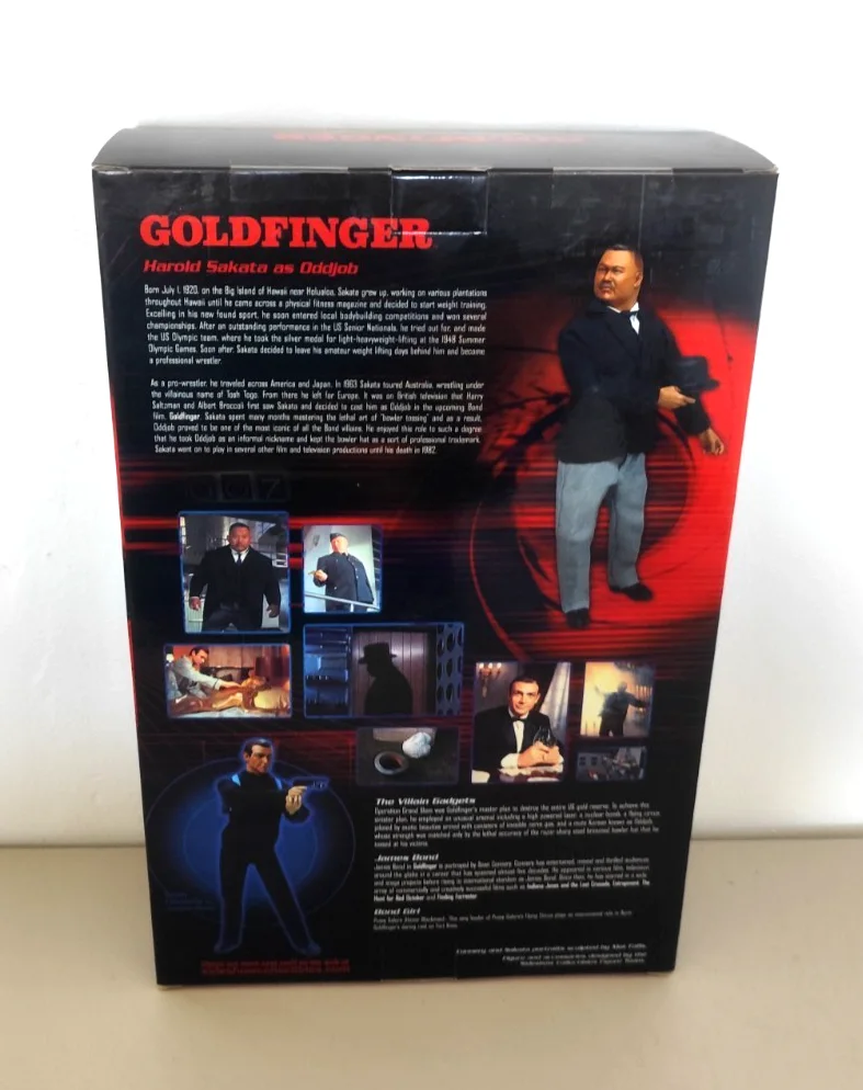 James Bond 007 Sideshow Goldfinger Oddjob Harold Sakata 12” Figure Sealed Boxed, image 4