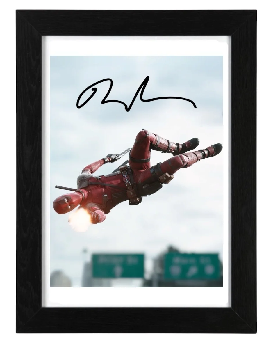 Ryan Reynolds Signed Autograph 6X4 PHOTO Pre Print Film Deadpool, image 2