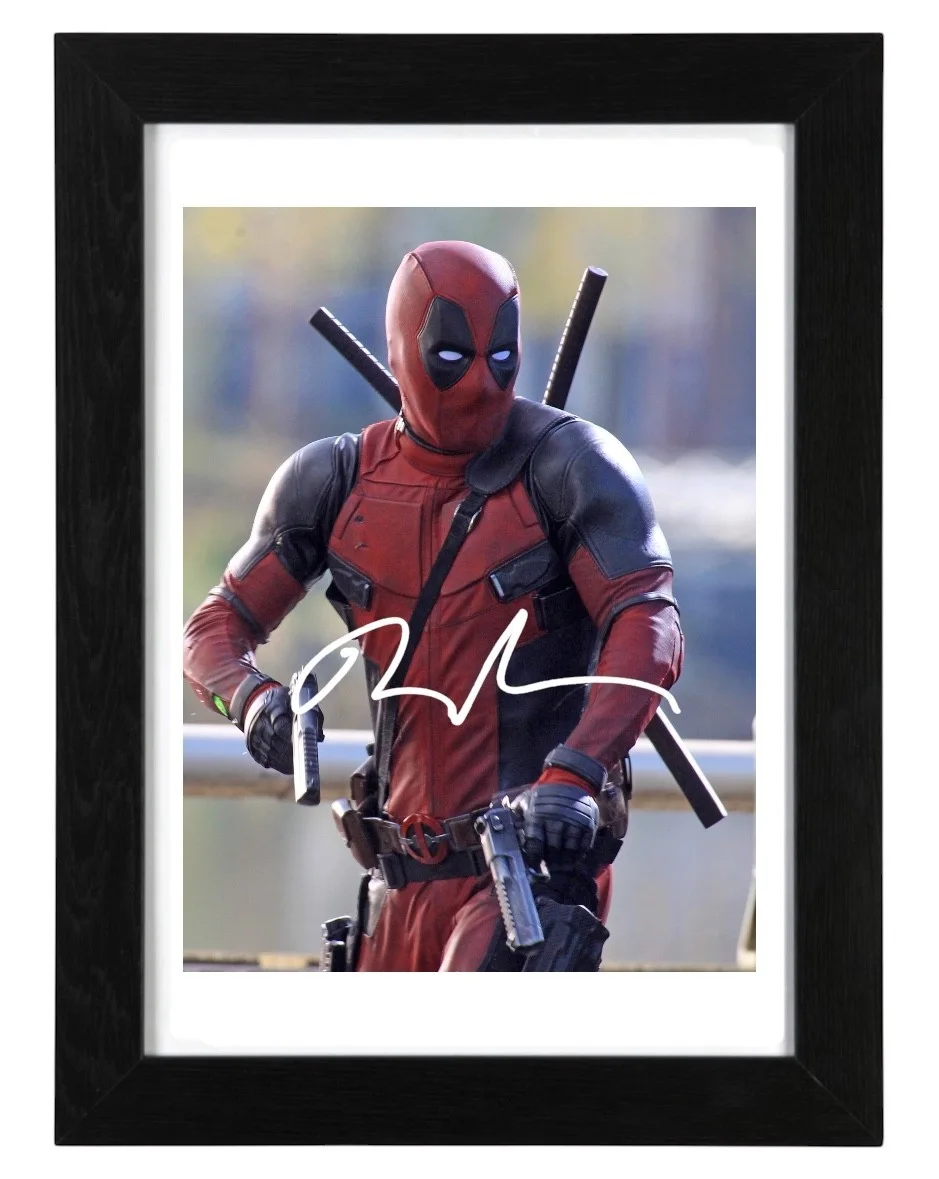 Ryan Reynolds Signed Autograph PHOTO Pre Print / Framed Deadpool, image 2