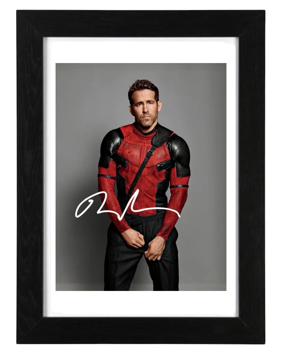 Ryan Reynolds Signed Autograph PHOTO Pre Print / Framed Deadpool, image 2