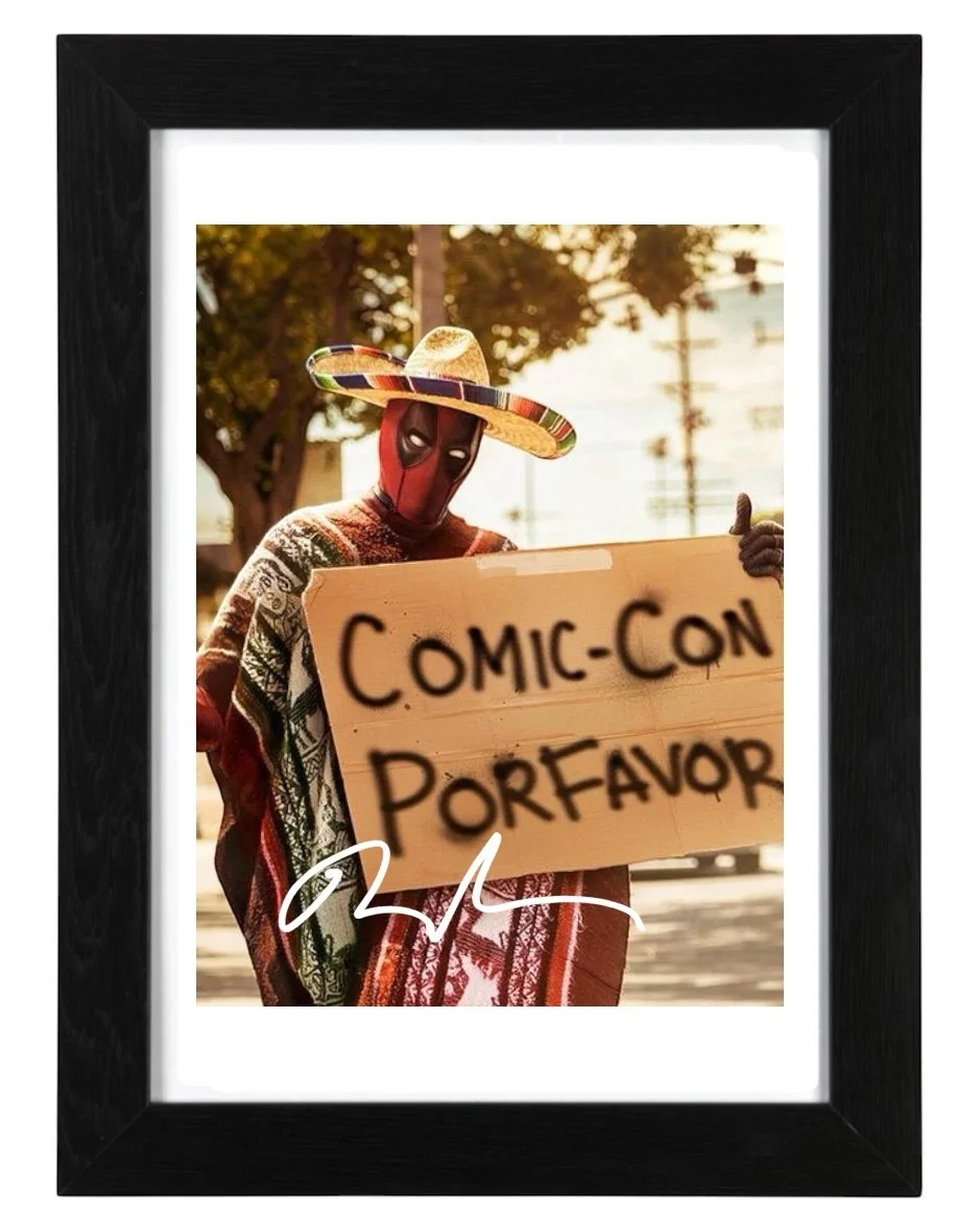 Ryan Reynolds Signed Autograph PHOTO Pre Print / Framed Deadpool, image 2