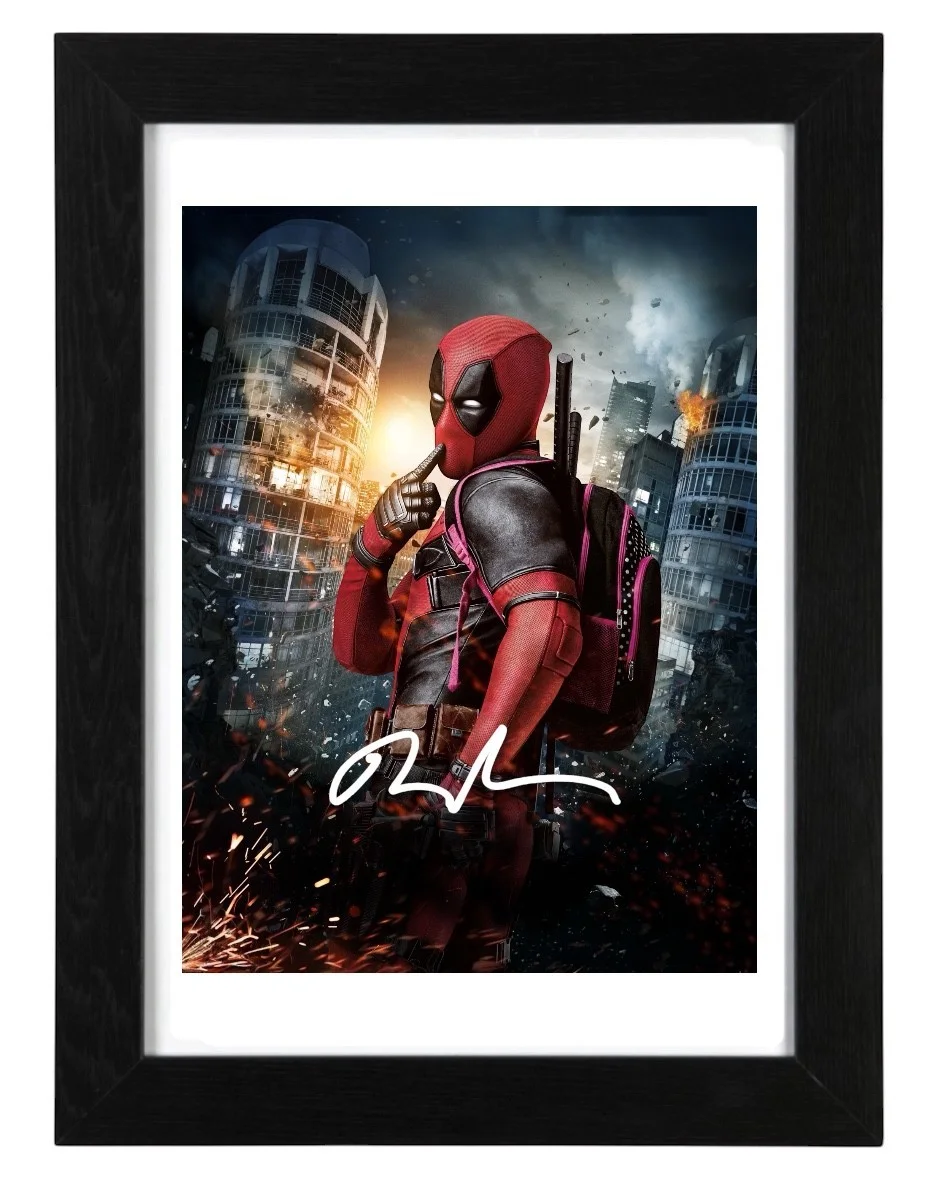 Ryan Reynolds Signed Autograph PHOTO Pre Print / Framed Deadpool, image 2