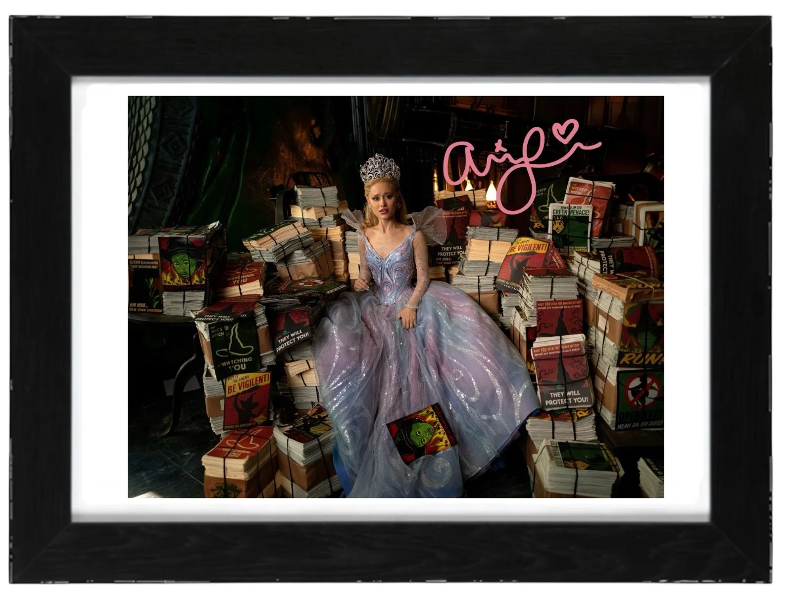 Ariana Grande Signed Autograph PHOTO Pre Print / Framed Wicked, image 2