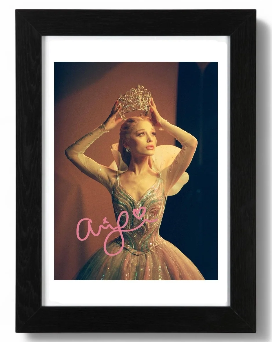 Ariana Grande Signed Autograph PHOTO Pre Print / Framed Wicked, image 2