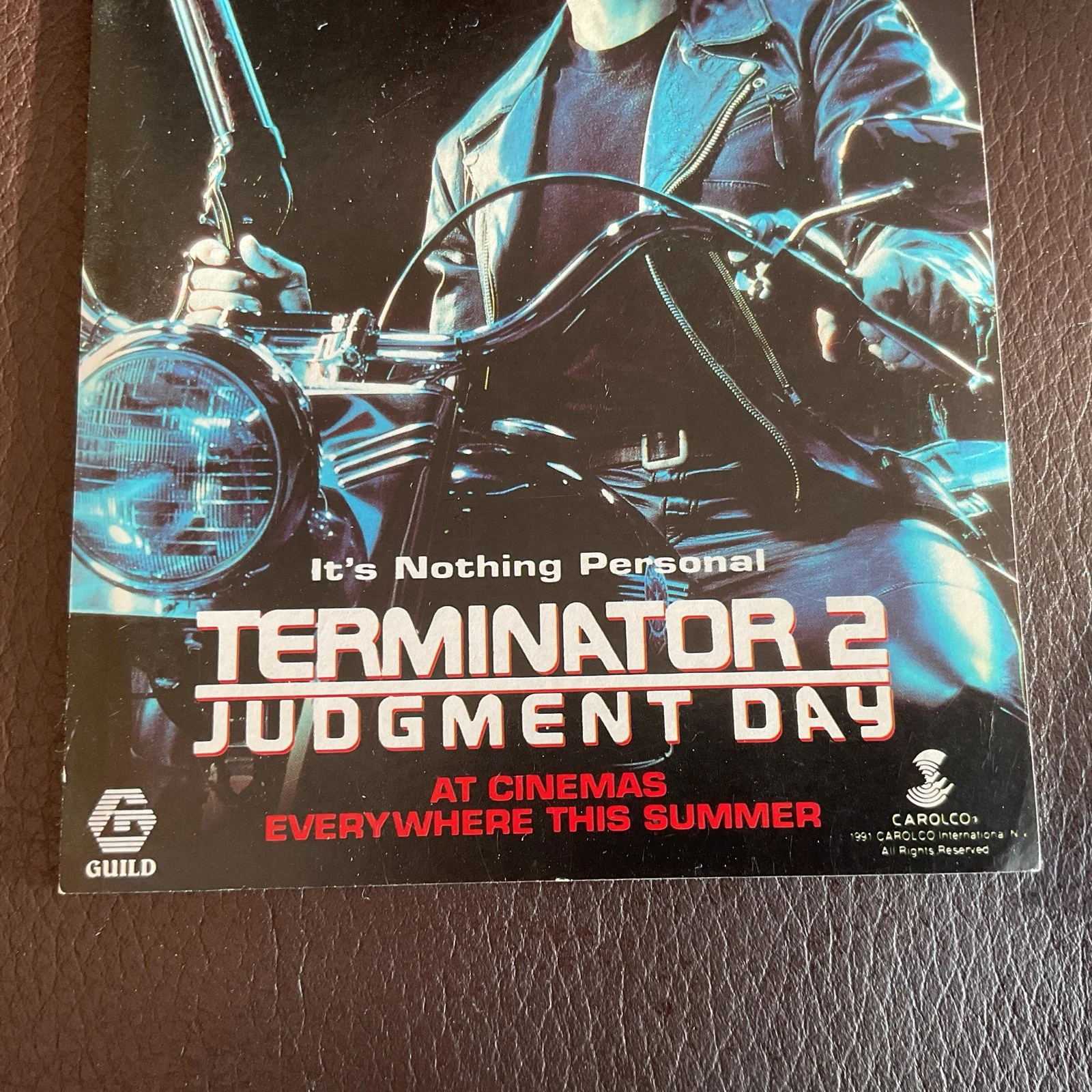 Terminator 2 judgement Day Original Promotional Sticker | Arnold Schwarzenegger, image 4