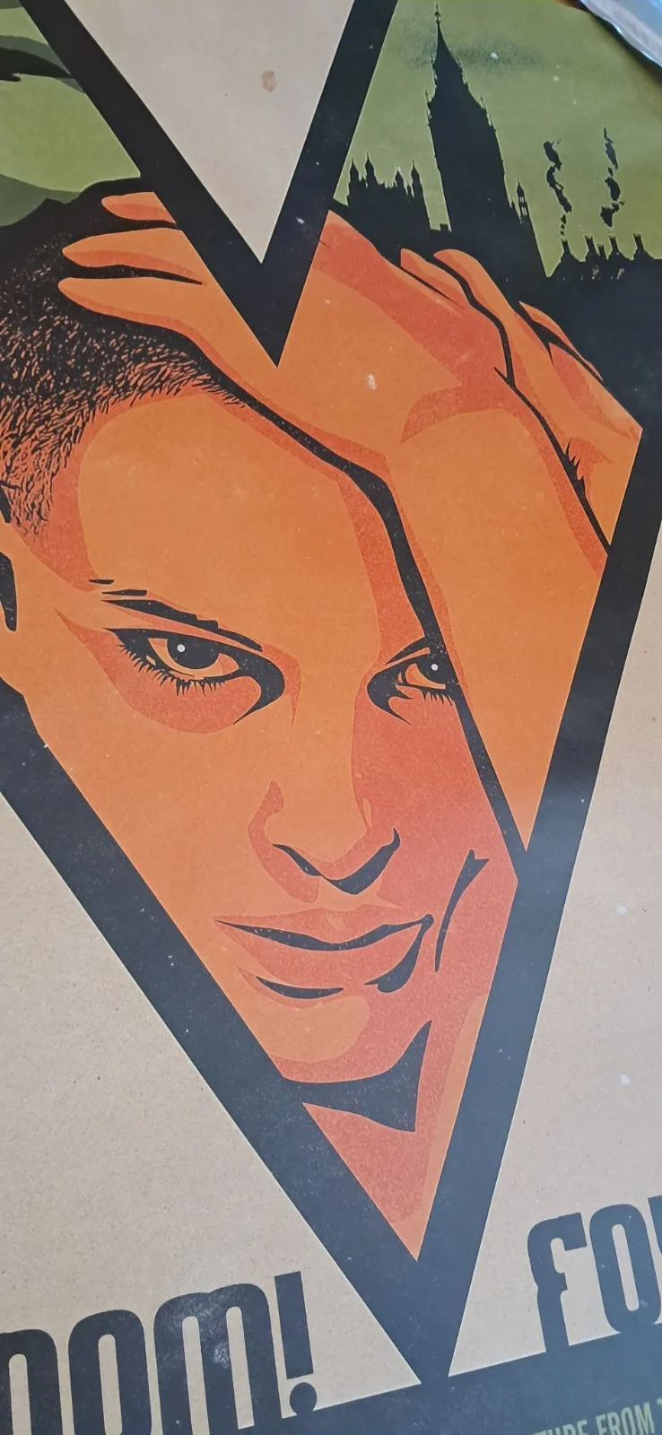 V for Vendetta (2005) Original One Sheet Cinema Poster, image 4