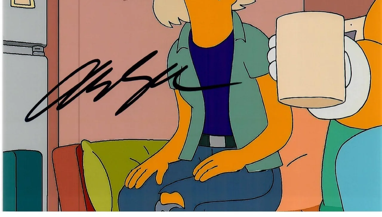 Aubrey Plaza — Aubrey Plaza Voice For Amber Duffman The Simpsons Signed 8 x 10 Photo TTM COA, изображение 2