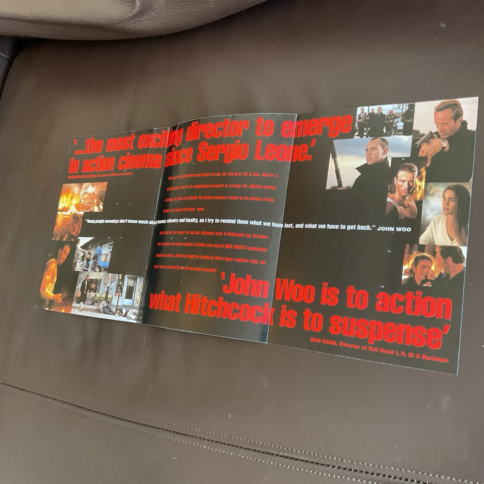 Jean Claude Van Damme in Hard Target Film Movie Cinema Promotional Flyer Leaflet, изображение 3