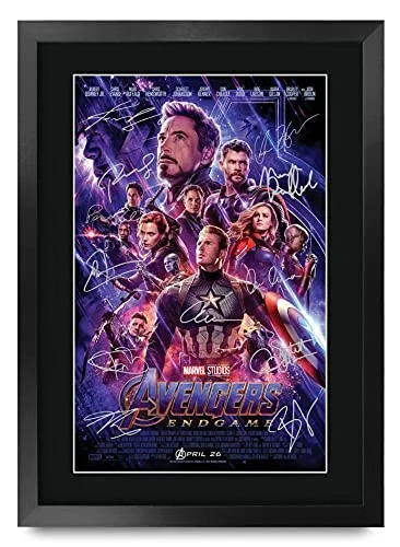 Avengers Endgame 16x12 Inch Framed Poster - Autographed Movie Memorabilia Gift, изображение 3