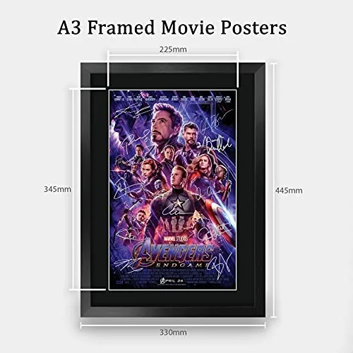 Avengers Endgame 16x12 Inch Framed Poster - Autographed Movie Memorabilia Gift, изображение 4