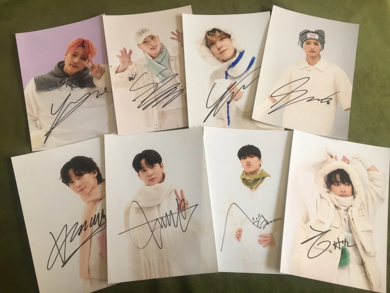 ATEEZ ateez Autographed Group Photo 5*7 K-POP Collection Gifts 2023A, изображение 2