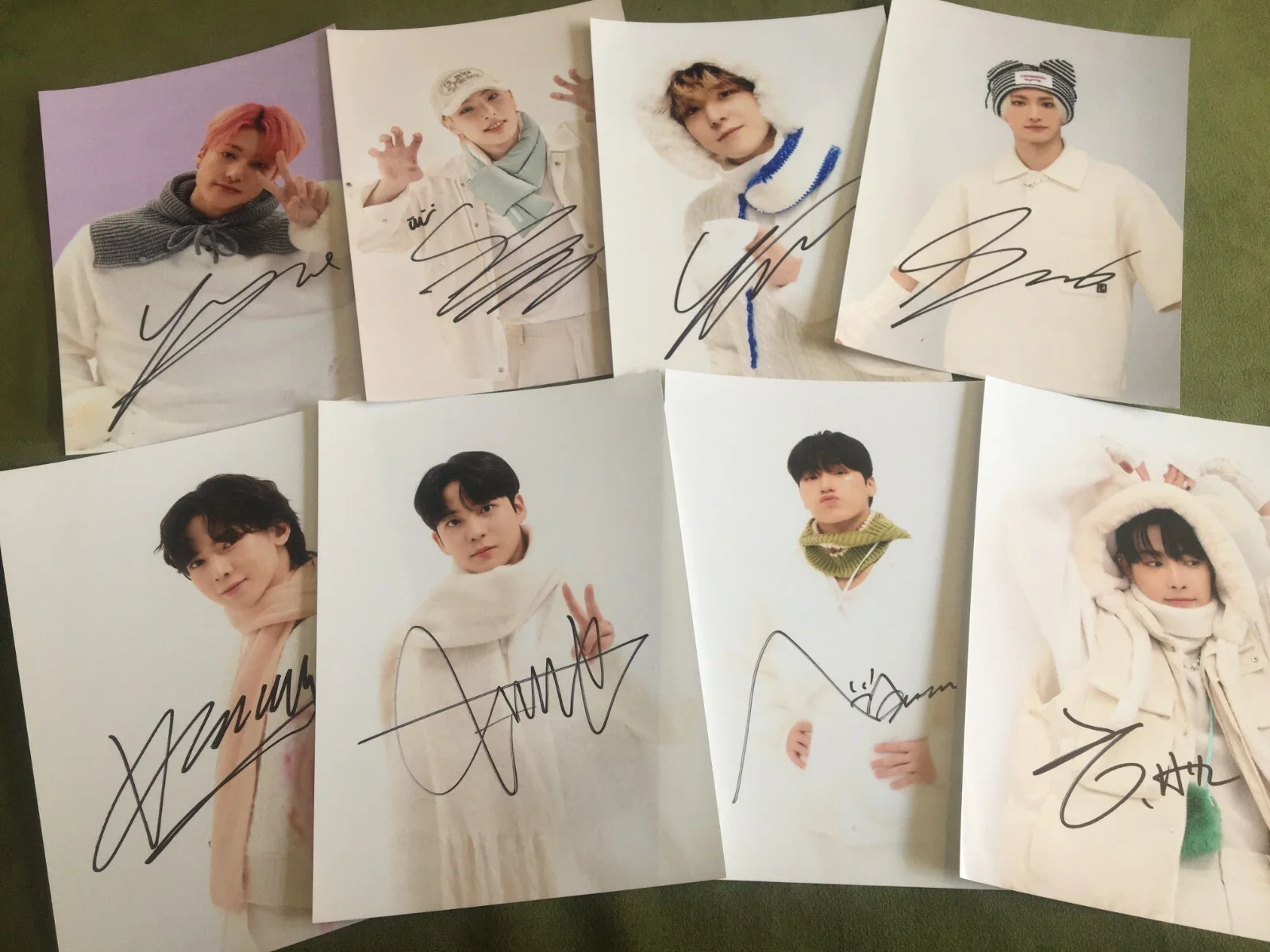ATEEZ ateez Autographed Group Photo 5*7 K-POP Collection Gifts 2023A, изображение 3
