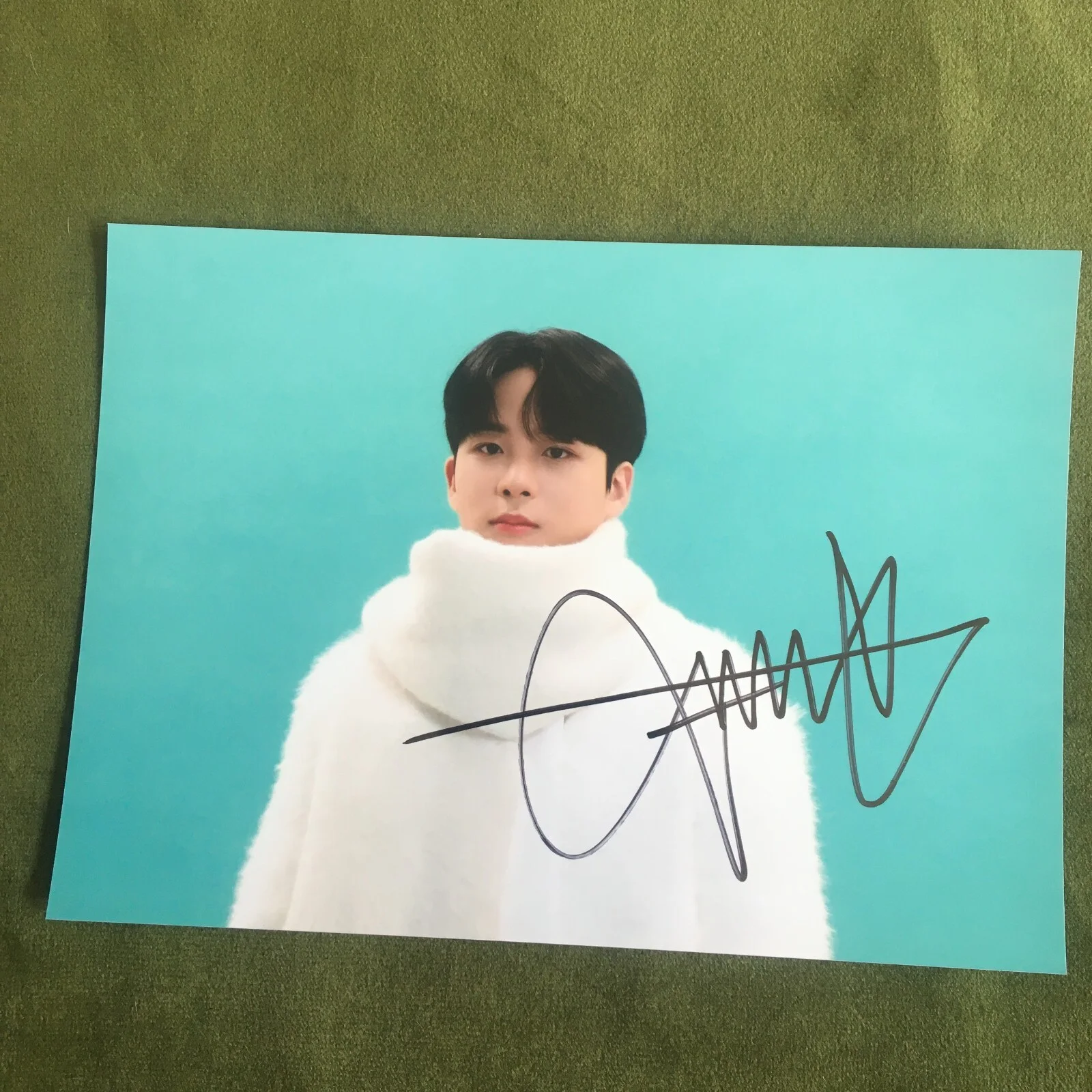 ATEEZ ateez Autographed Group Photo 5*7 K-POP Collection Gifts 2023A, изображение 5