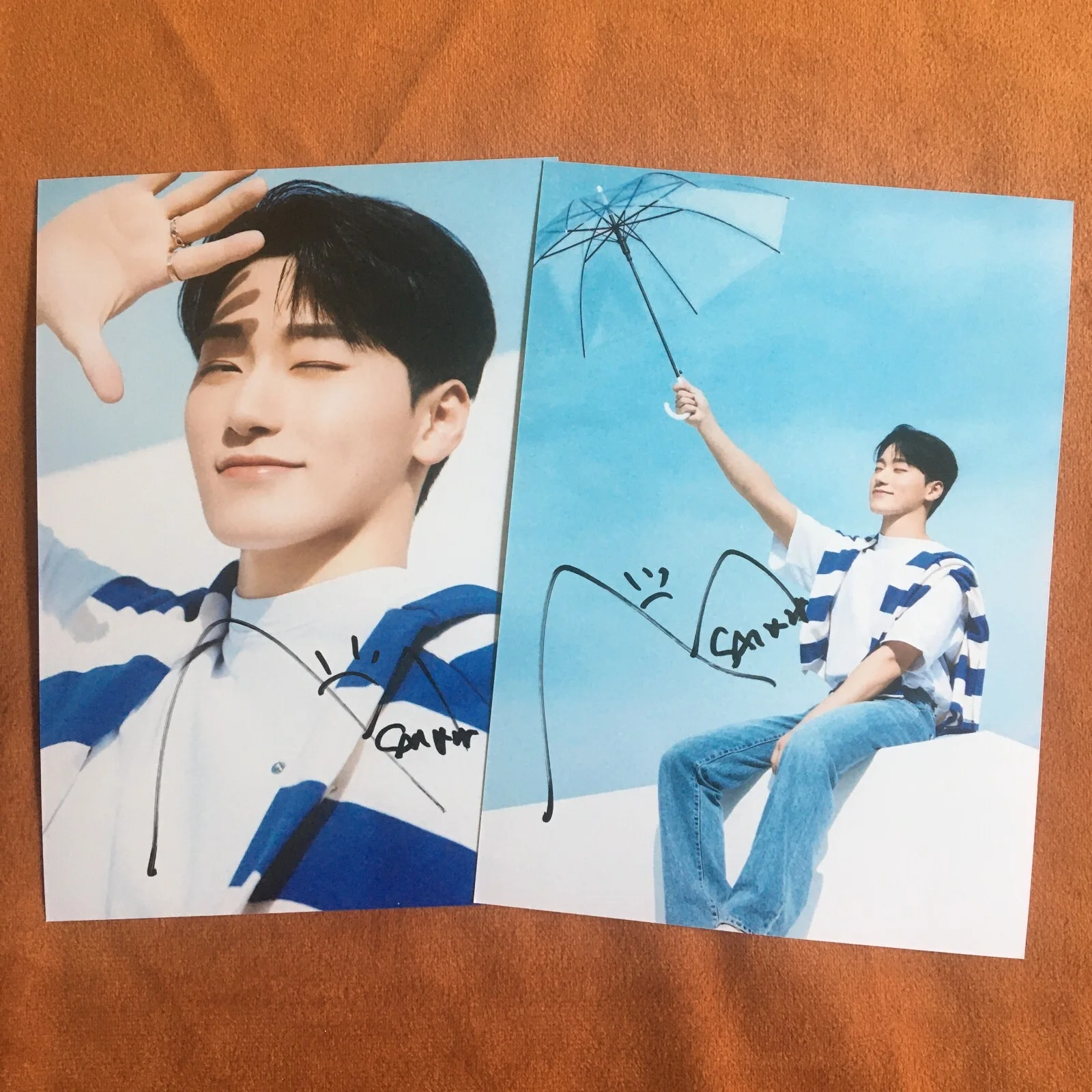 ATEEZ ateez SAN Autographed Signed Photo 5*7 K-POP Collection Gifts 2024A, image 2