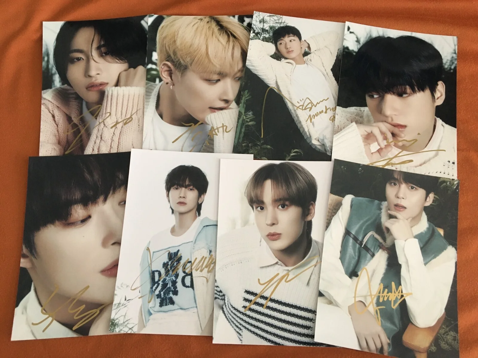ATEEZ ateez Autographed Group Photo 5*7 K-POP Collection Gifts 2024AA, image 2