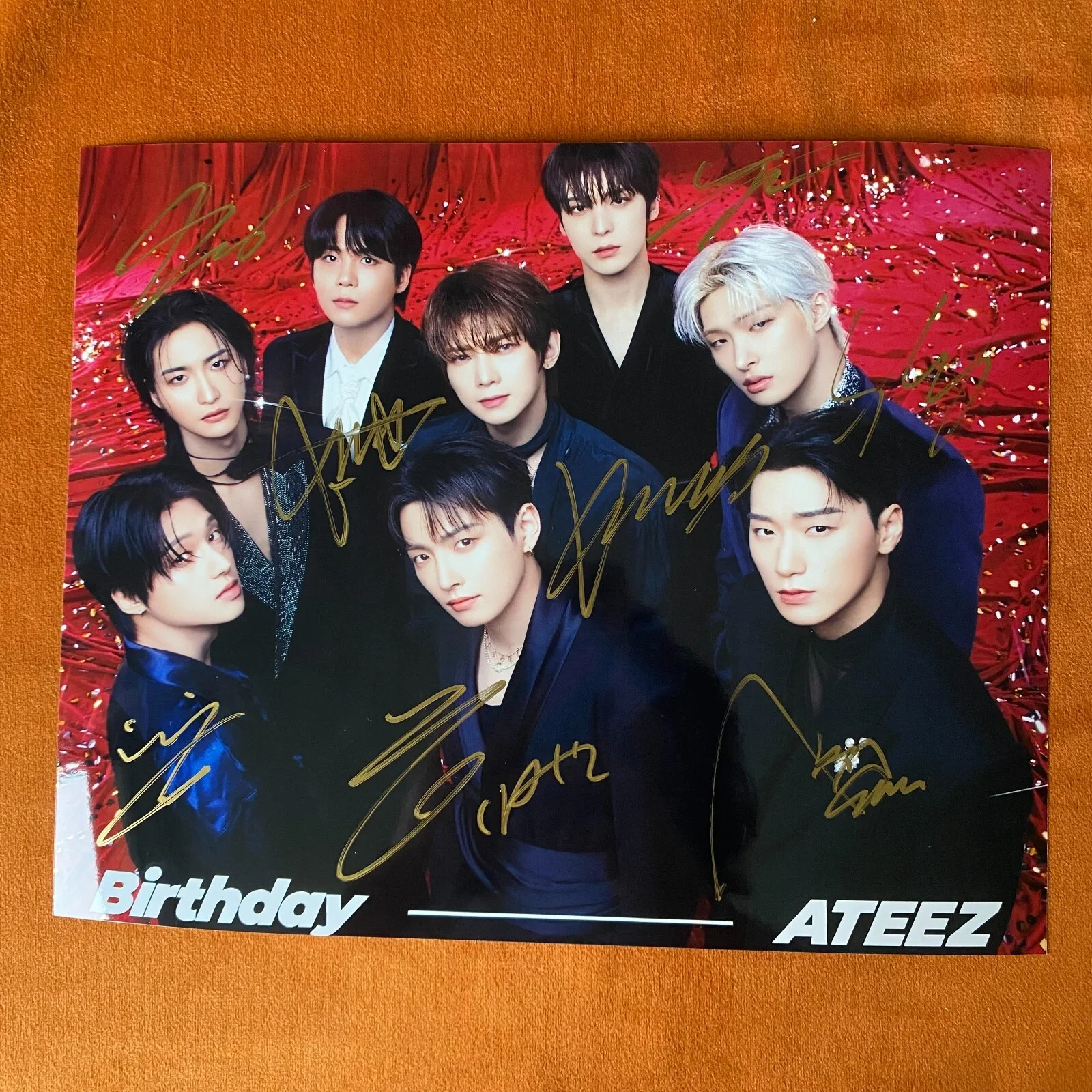 ATEEZ ateez Autographed Signed Photo Picture for Birthday 8*10 K-POP 2024, image 3