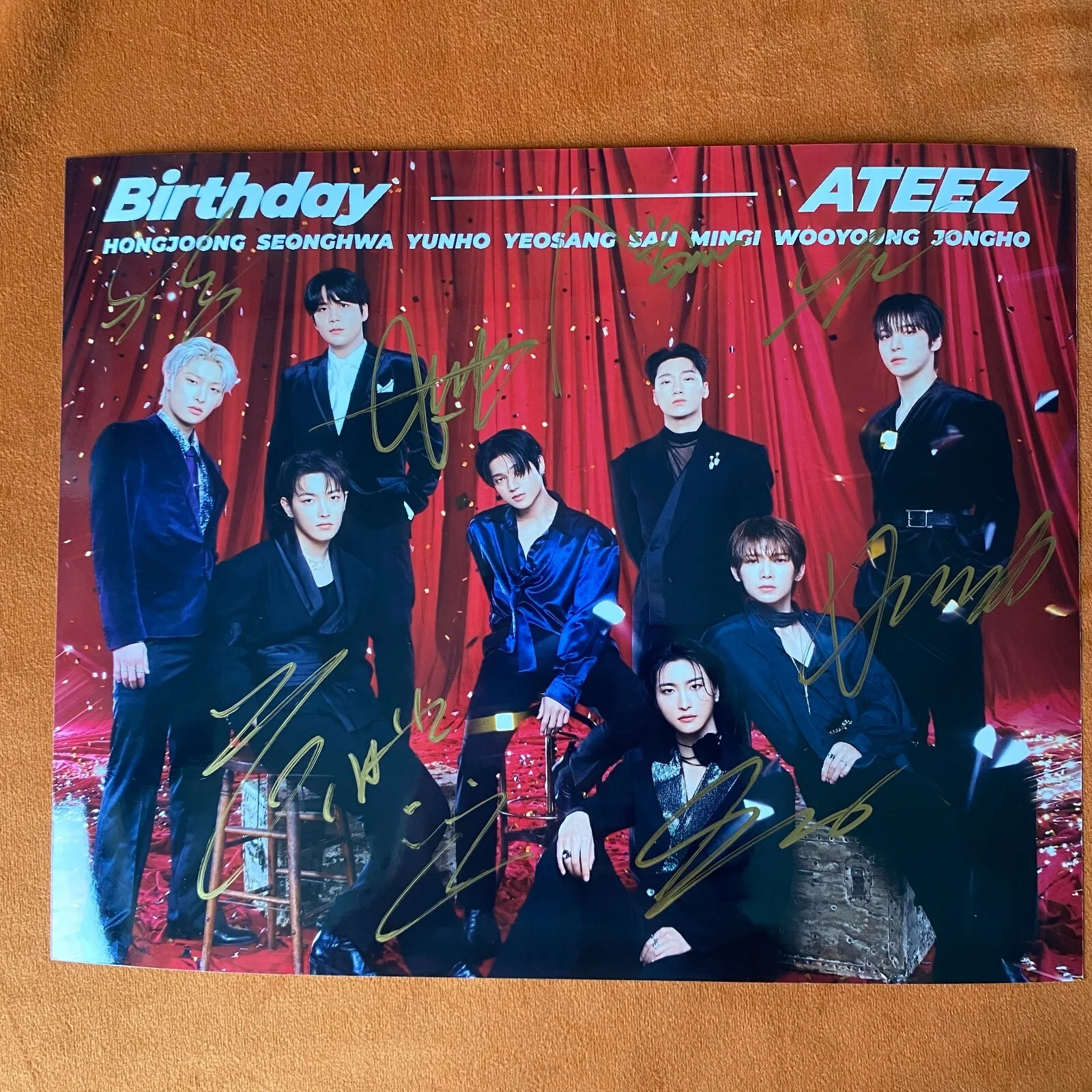 ATEEZ ateez Autographed Signed Photo Picture for Birthday 8*10 K-POP 2024, image 4