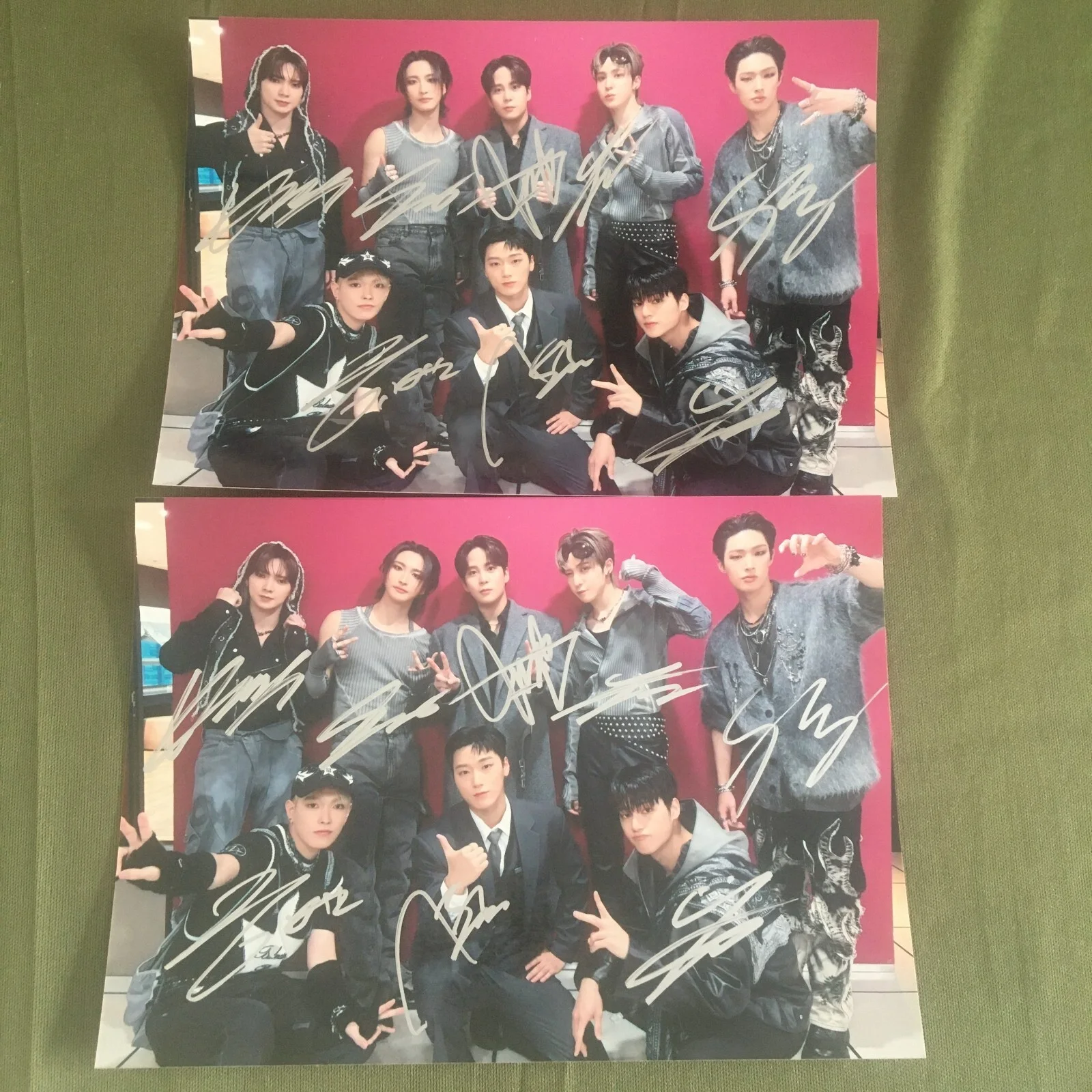 ATEEZ ateez Autographed Group Photo 5*7 K-POP Collection Gifts 2023A, изображение 2