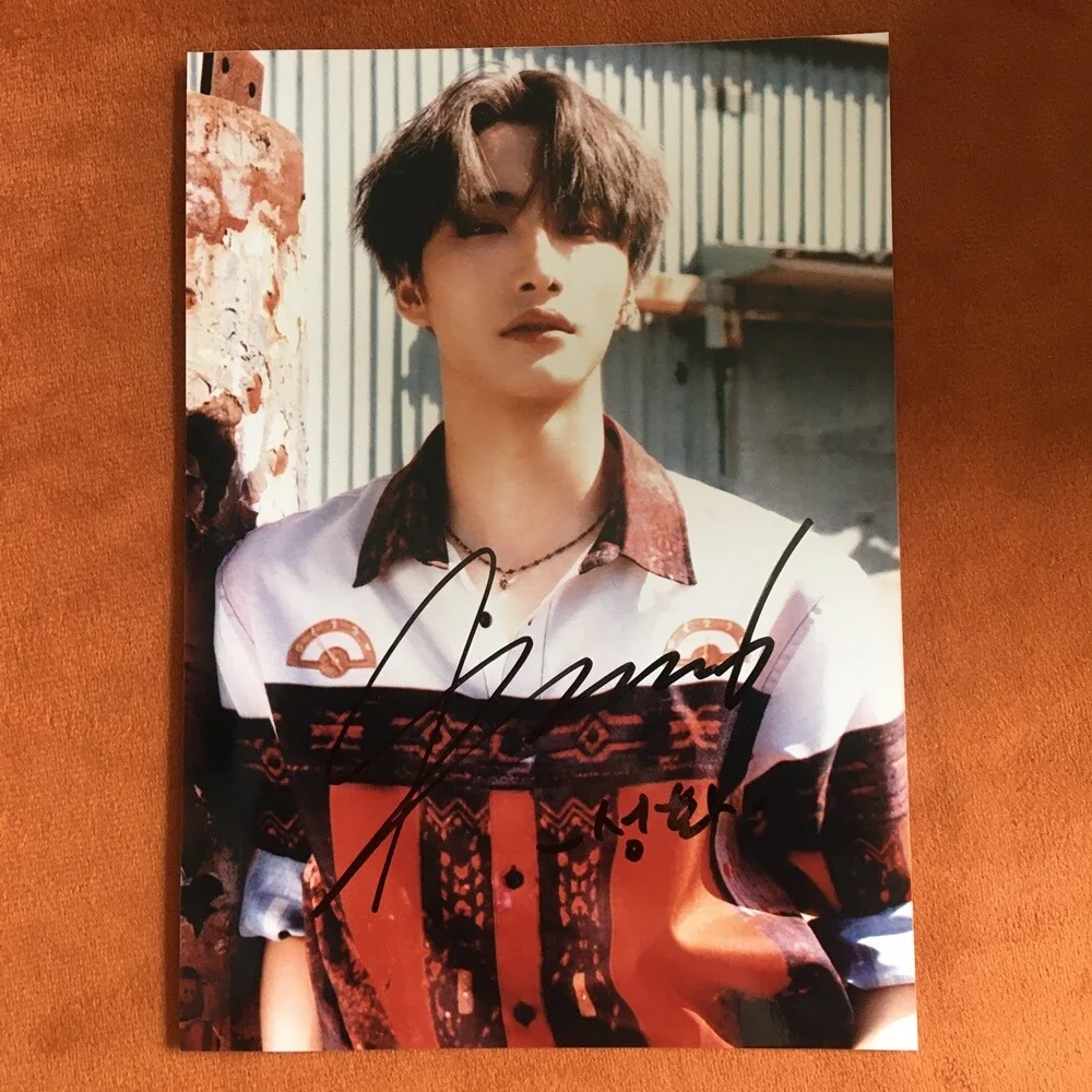 ATEEZ ateez Seonghwa Autographed Signed Photo 5*7 K-POP Collection Gifts 2024, image 4