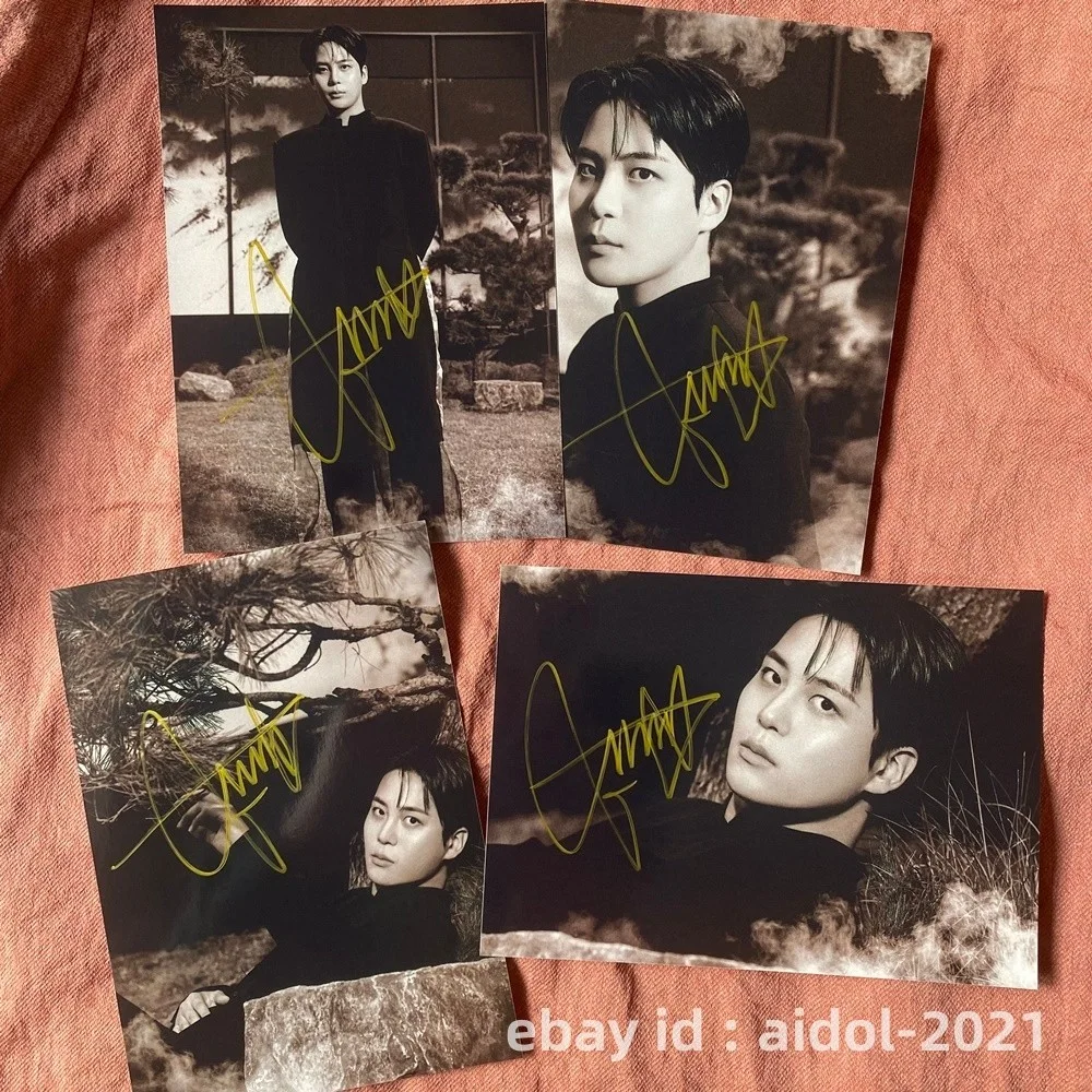 ATEEZ Jongho Autographed Photo Golden Hour Part4 5*7 K-POP Collection 2026, image 2