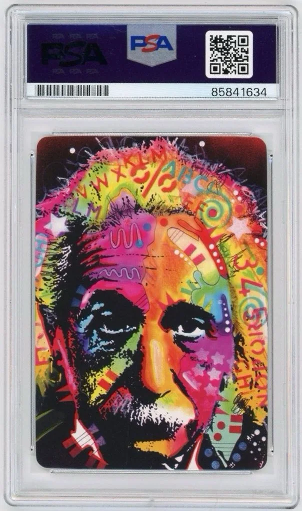 Tommy Chong — Tommy Chong Signed Dean Russo Playing Card *Cheech & Chong* PSA, image 2