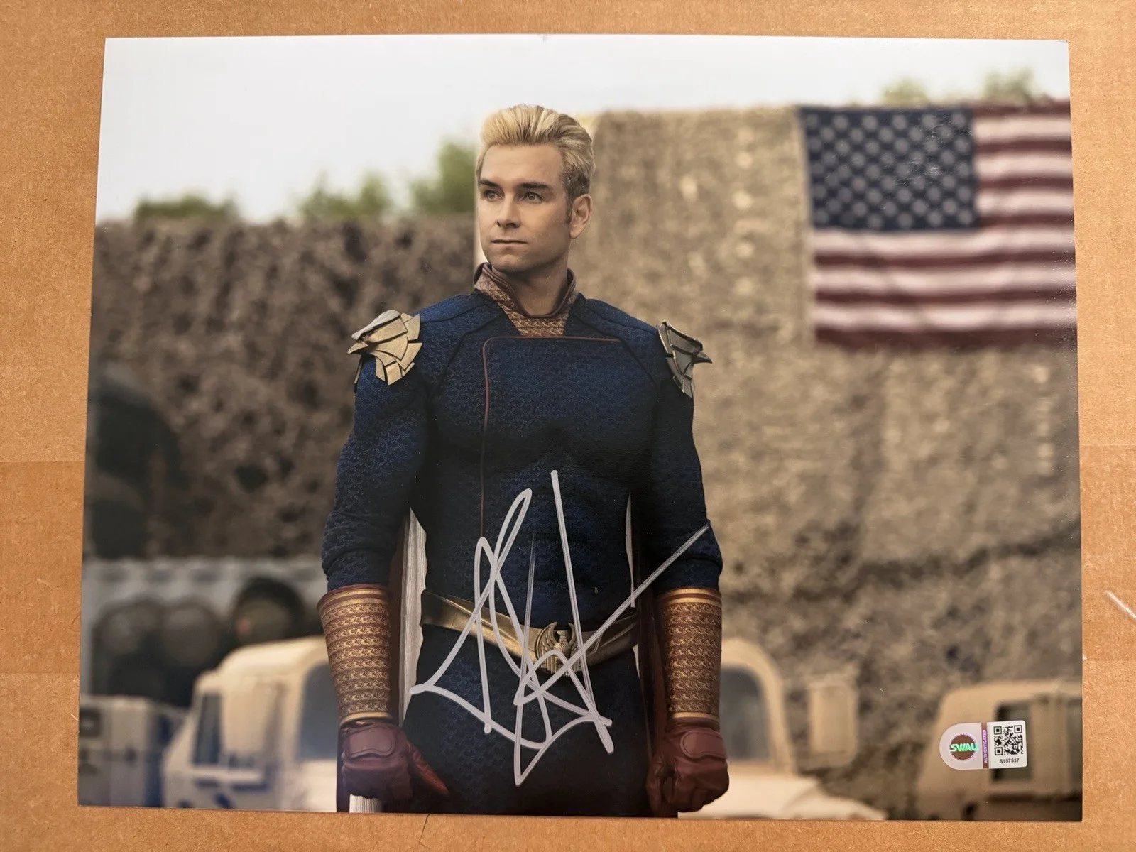 Antony Starr Signed Homelander The Boys 11x14 Autograph Exact Proof SWAU COA, image 2
