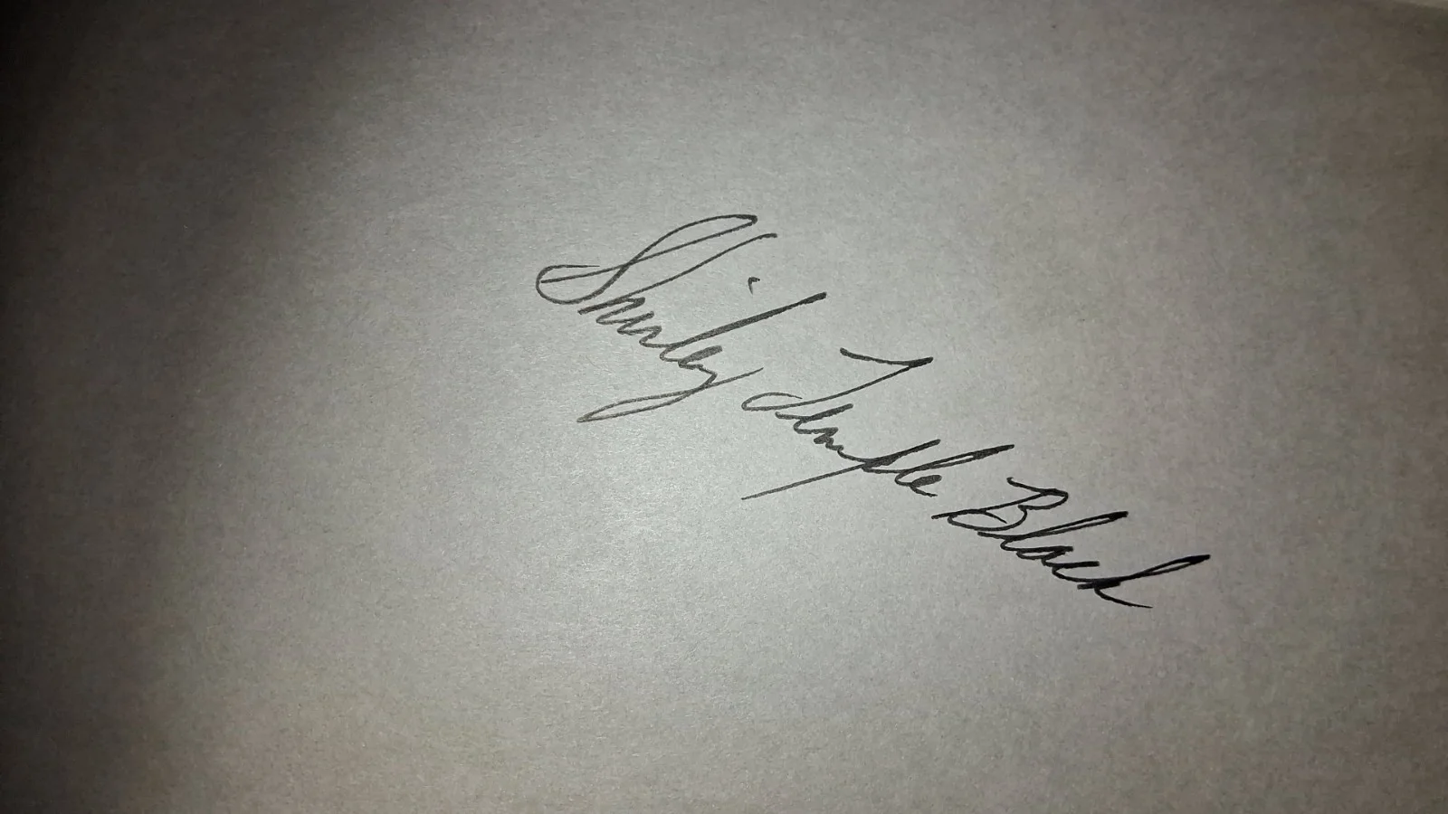Shirley Temple Black — Shirley Temple Black Autographed Child Star Hardcover Autobiography, image 2