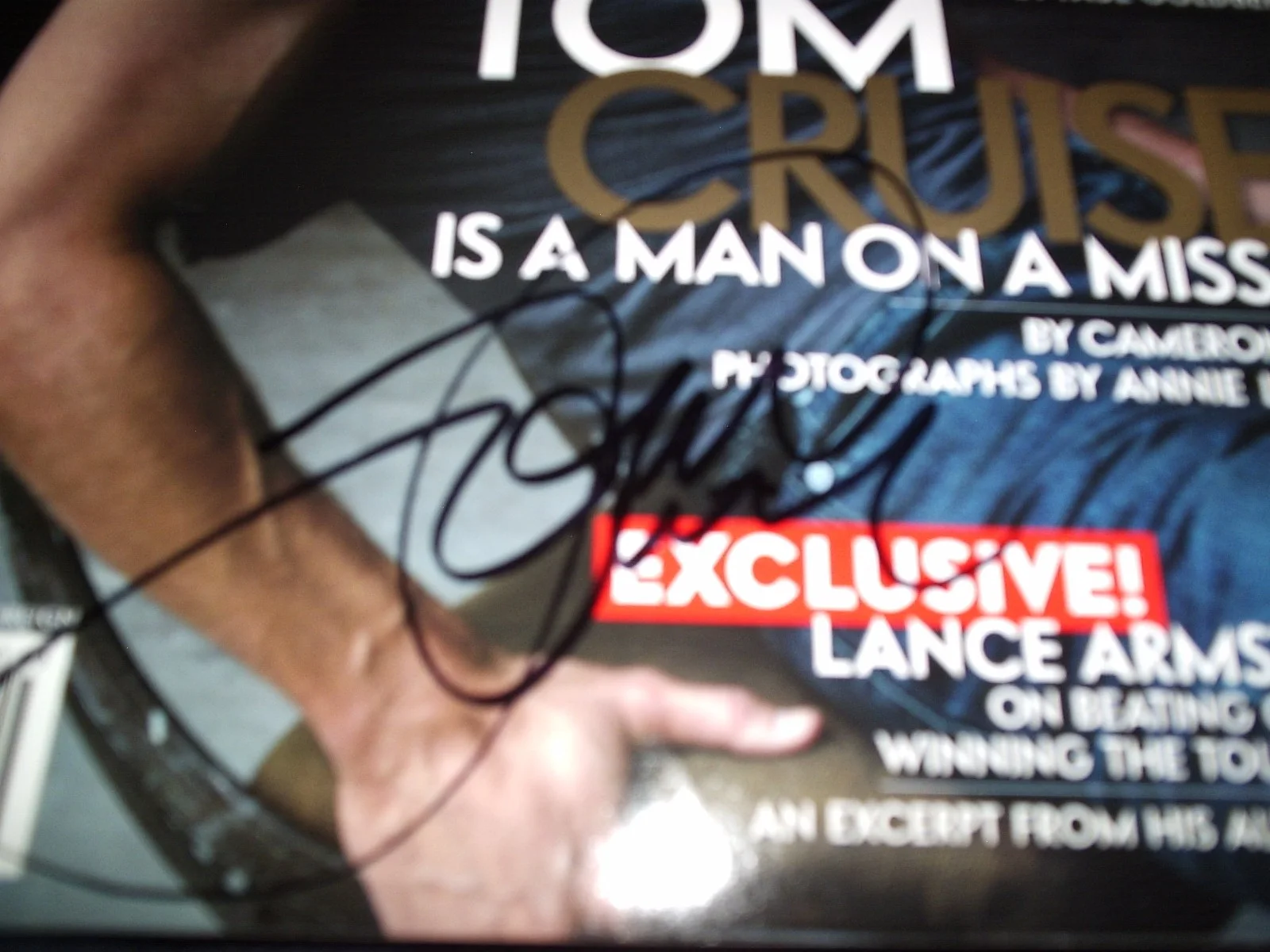 TOM CRUISE — TOM CRUISE SIGNED VANITY FAIR MAGAZINE COVER JUNE 2000 XRARE TOP GUN LEGEND! JSA, image 2