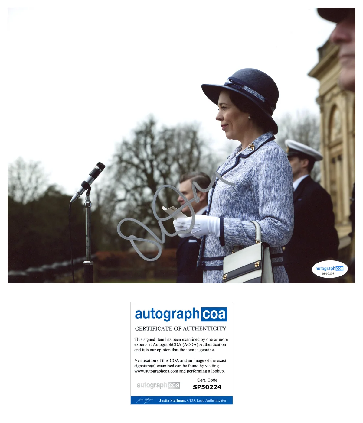 Olivia Colman — Olivia Colman 'The Crown' Signed 'Queen Elizabeth II' 8x10 Photo ACOA