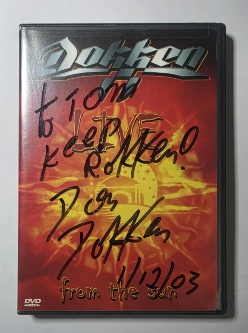 Don Dokken — DON DOKKEN Autographed / SIGNED - DOKKEN Live From the Sun DVD