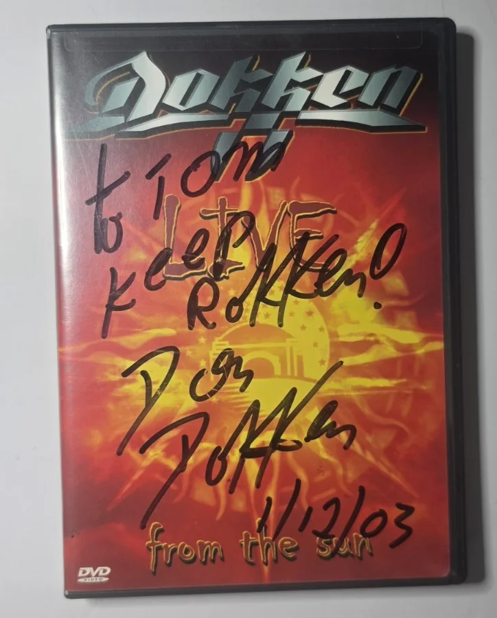 Don Dokken — DON DOKKEN Autographed / SIGNED - DOKKEN Live From the Sun DVD, image 2