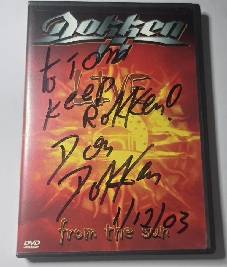 Don Dokken — DON DOKKEN Autographed / SIGNED - DOKKEN Live From the Sun DVD, image 5