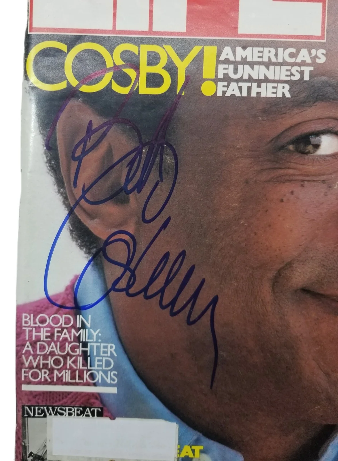 Bill Cosby — Bill Cosby REAL hand SIGNED 1985 Full Sized LIFE Magazine JSA COA Autographed, изображение 3