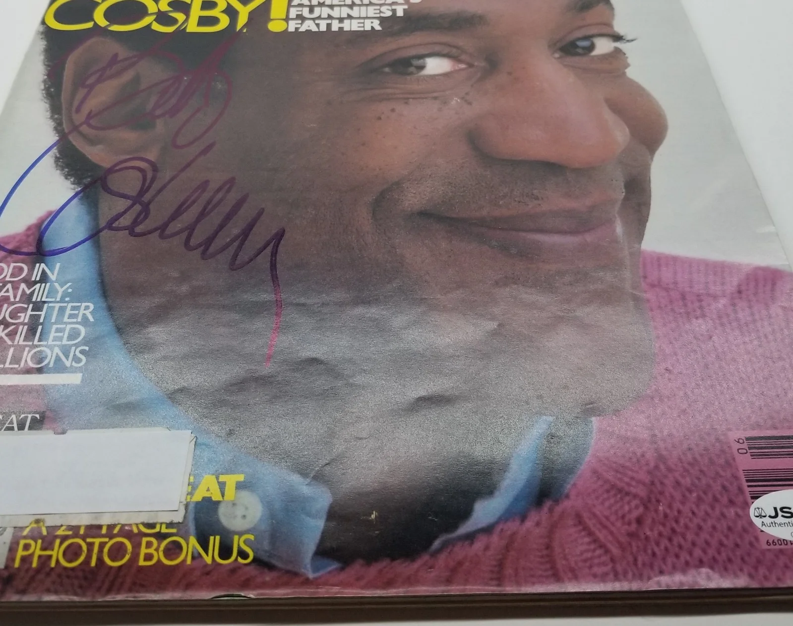 Bill Cosby — Bill Cosby REAL hand SIGNED 1985 Full Sized LIFE Magazine JSA COA Autographed, изображение 5