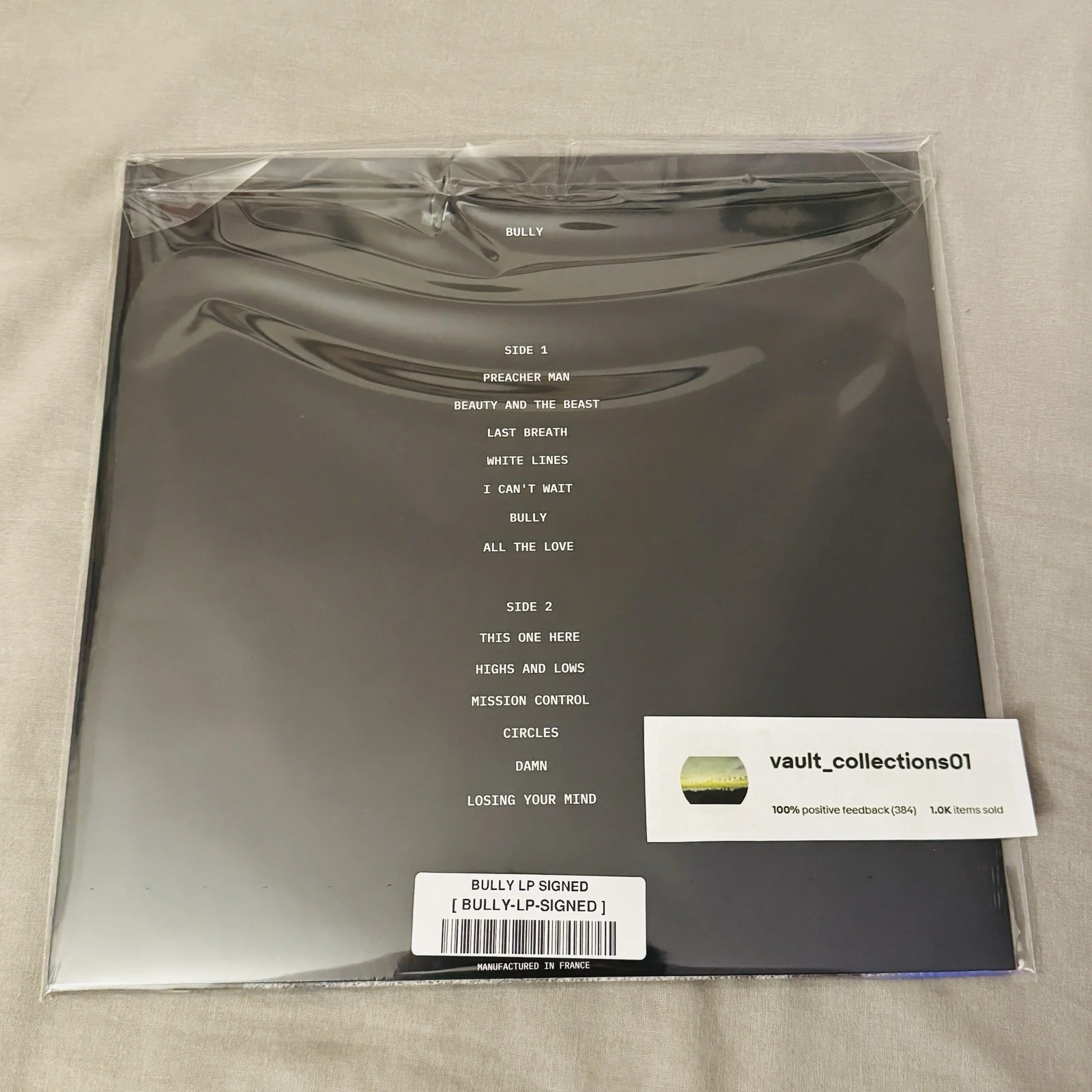 Kanye West “Bully” Signed Vinyl LP Silver Limited Edition Autographed Ye IN HAND, изображение 2