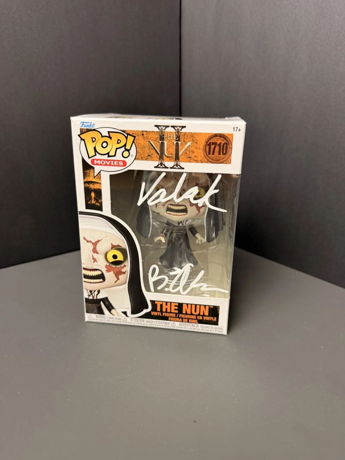 bonnie Aarons — Bonnie Aarons “the nun” signed pop w/ CN: “value” & BECKETT(witness)-COA